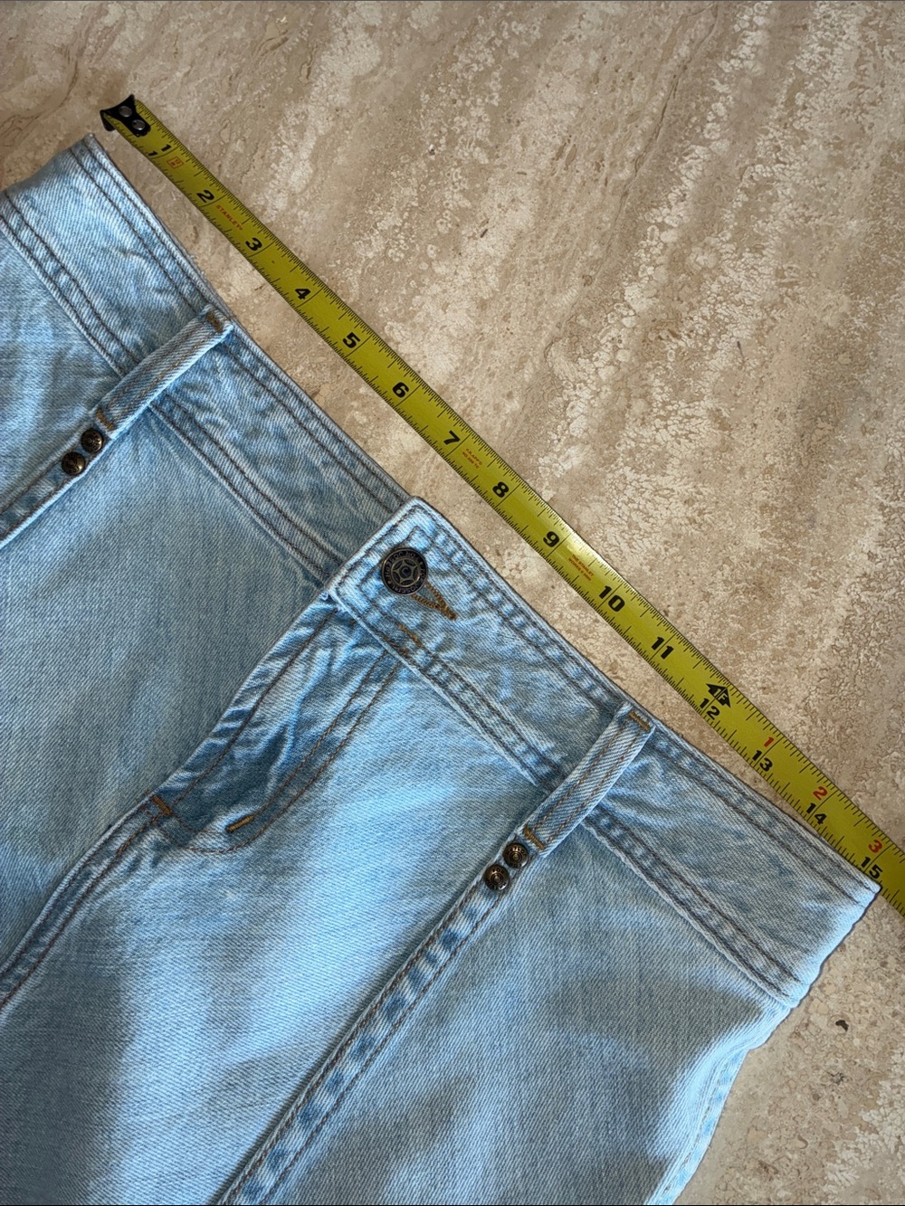 For Joseph Denim Skirt, Women's 6, blue, Light wash, flared, bias cut panels EUC - Picture 10 of 14